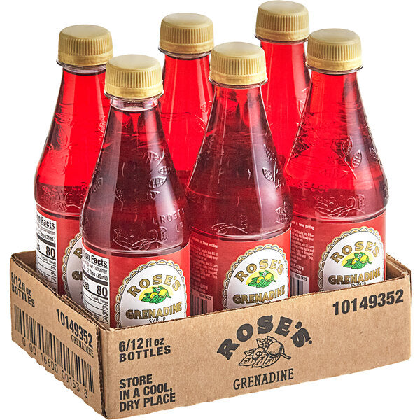 Rose's Grenadine Syrup 12 fl. oz. - 6/Case