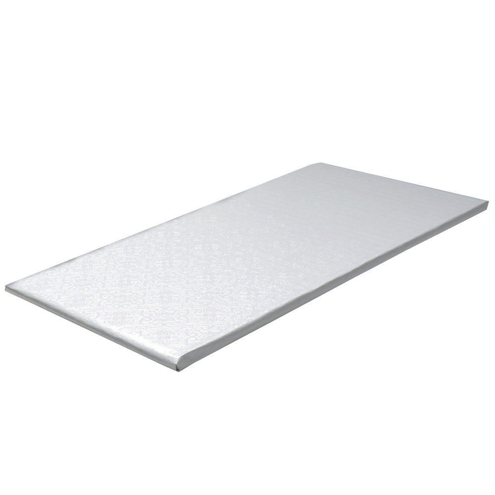 O'Creme White Log Cake Drum Board, 14" x 6" x 1/4" Thick, Pack of 10