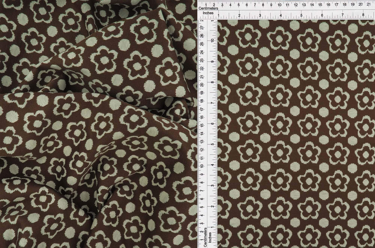 Double Knit Jacquard Flower Fabric Stretch Polyester Spandex 58/60 Inches Wide