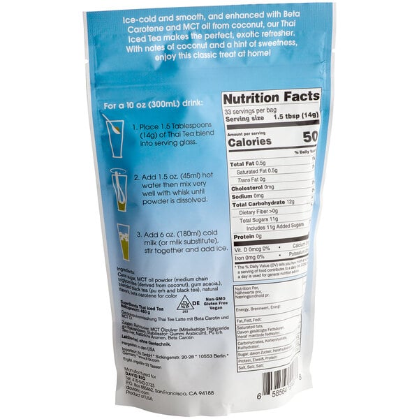 David Rio Tea Frost Thai Iced Tea Mix 16.2 oz.