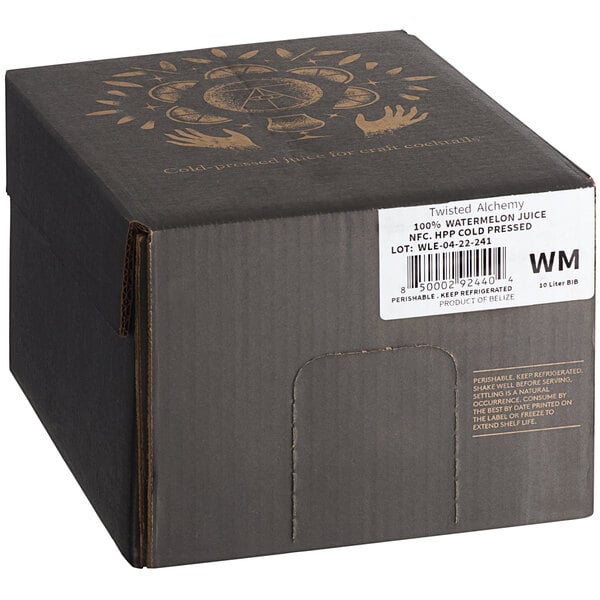 Twisted Alchemy Cold-Pressed Watermelon 100% Fruit Juice Bag in Box 338 oz.