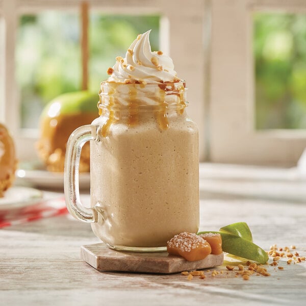 Frostline Salted Caramel Soft Serve Ice Cream Mix 6 lb. - 6/Case