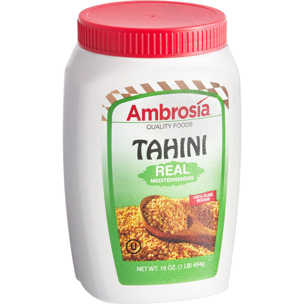 Ambrosia All-Natural Tahini Paste 16 oz. - 12/Case