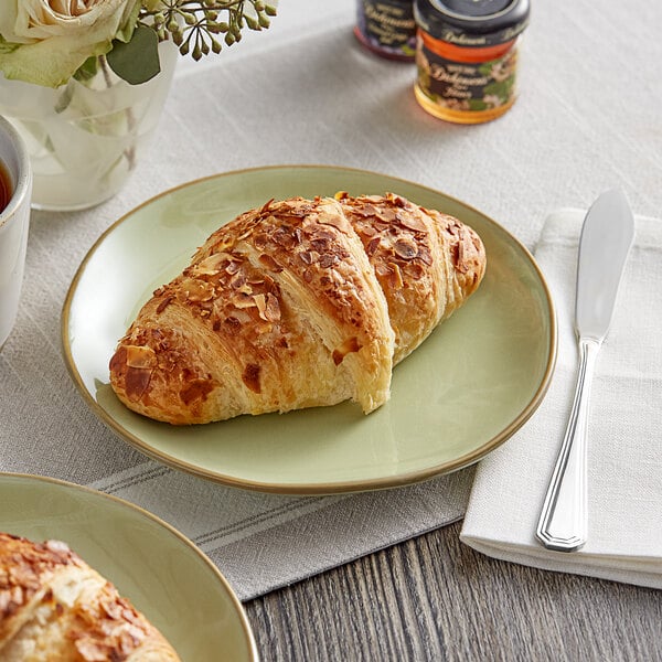 Schulstad Ready-to-Bake Almond Filled Croissant 3.3 oz. - 66/Case
