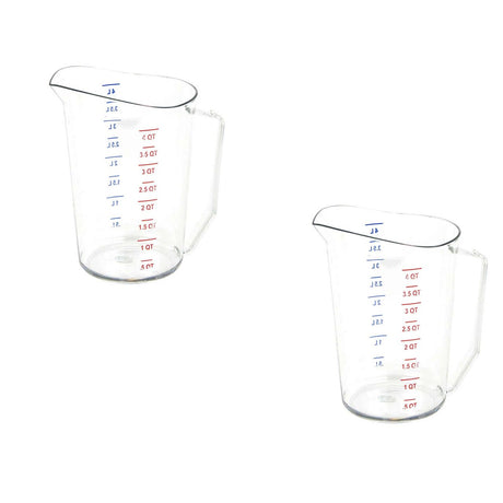4 qt Measuring Cup Clear Polycarbonate Dual Scale