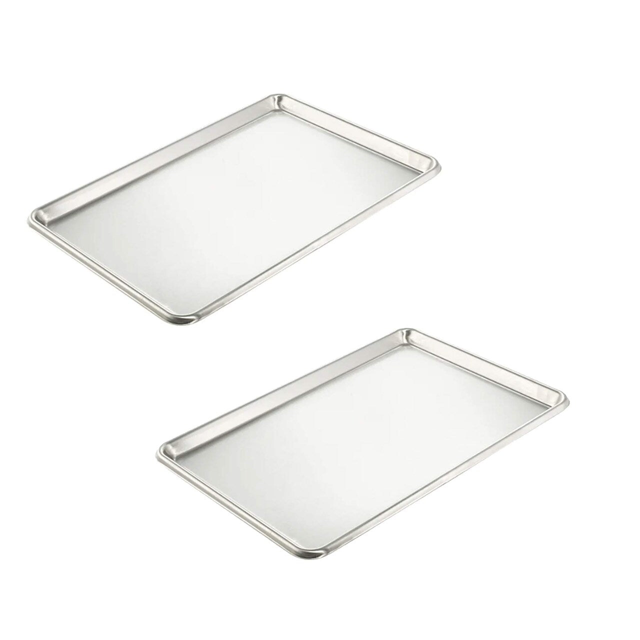 13" x 18" Full Size Sheet Pan 20 Gauge 18/8 Stainless Steel Open Bead Design