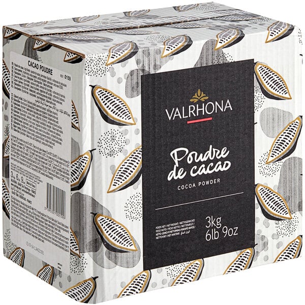 Valrhona 20-22% Fat Dutched Cocoa Powder 6.6 lb. - 6/Case