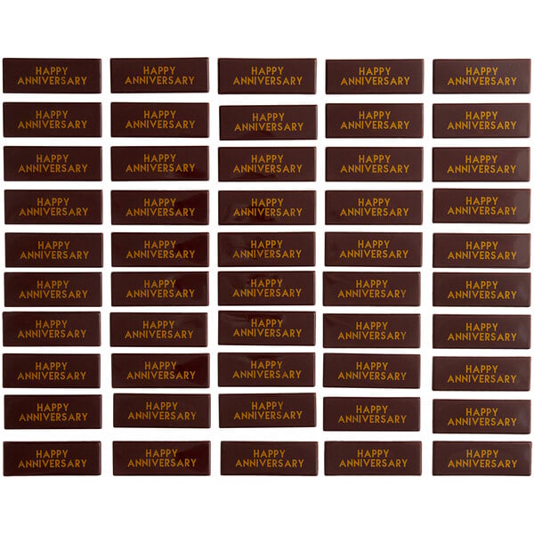 Chocolatree Happy Anniversary Chocolate Decoration - 50/Box
