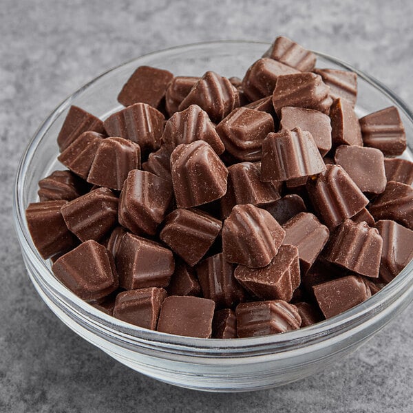 Gertrude Hawk Mini Milk Chocolate Sea Salt Caramel Truffle Topping and Inclusion 10 lb.