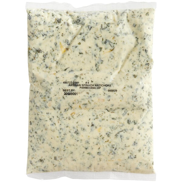 Kettle Collection Parmesan Spinach Artichoke Dip 4 lb. Pouch - 4/Case
