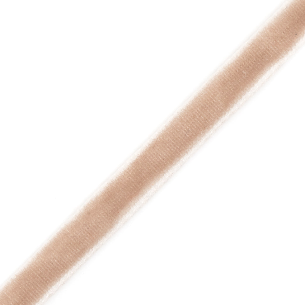 Beige Double Face Velvet Ribbon - 1/8"