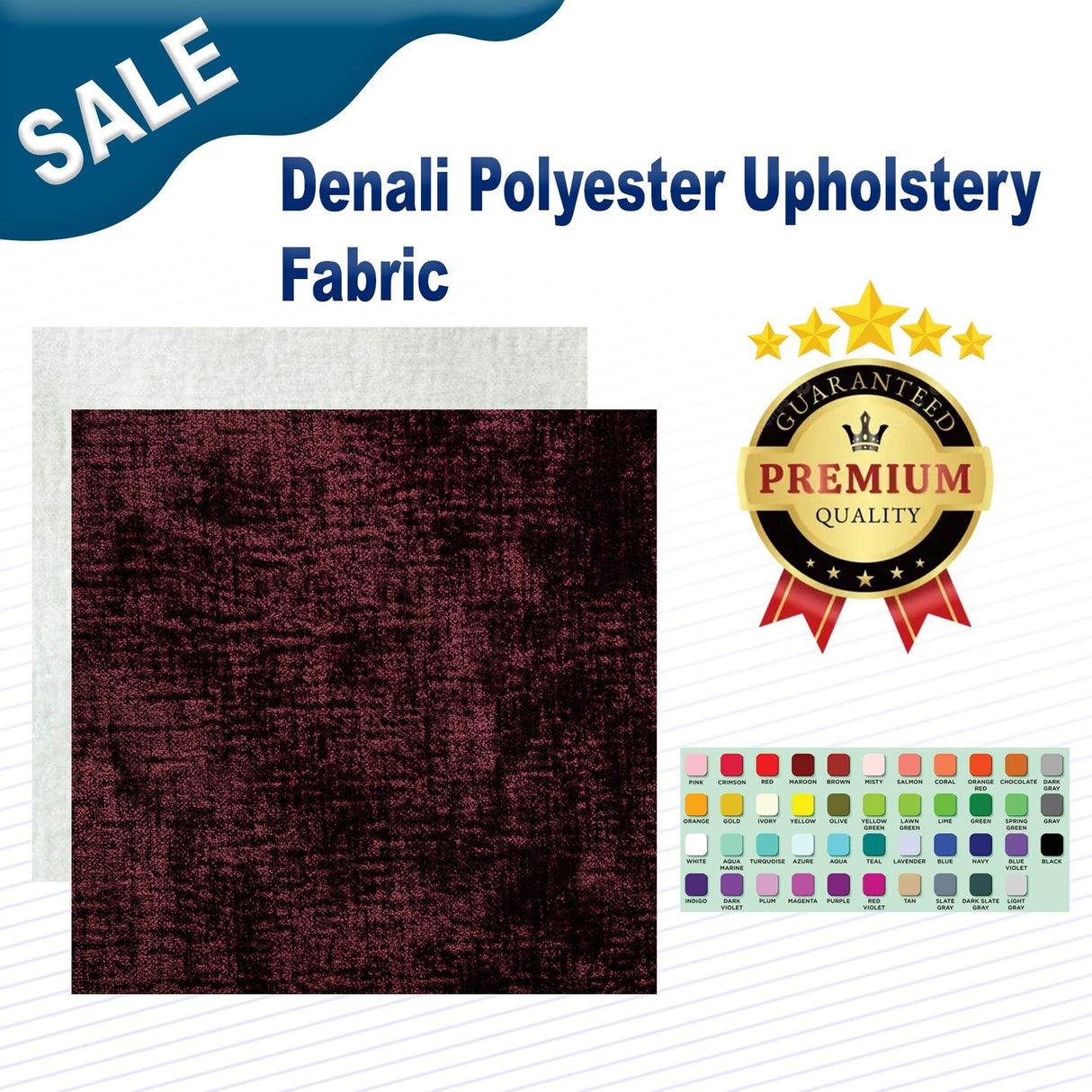 1 Yard Denali Polyester Upholstery Fabric