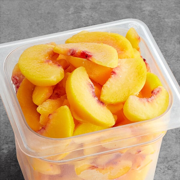 IQF Organic Sliced Peaches 5 lb. - 4/Case