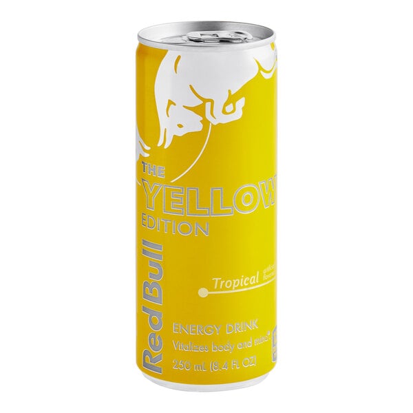 Red Bull Tropical Energy Drink 8.4 fl. oz. Can - 24/Case