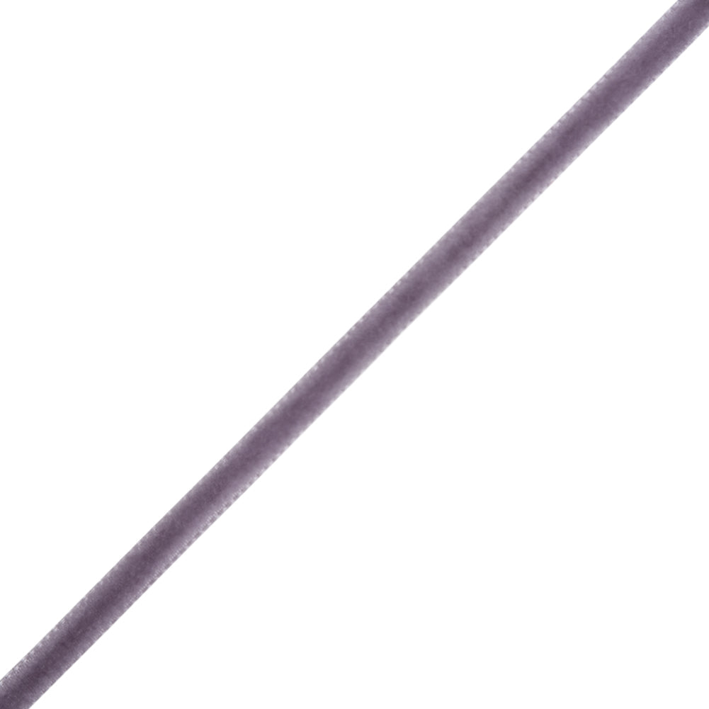 Single Faced Velvet Ribbon Made in Italy - 1/8" - Light Lilac - Sabine Collection