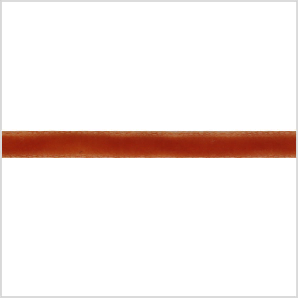 Single Faced Velvet Ribbon Made in Italy - 1/8" - Copper - Sabine Collection