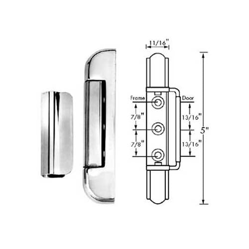 Kason 123-1042 0212000012 Adjustable Edgemount Hinge
