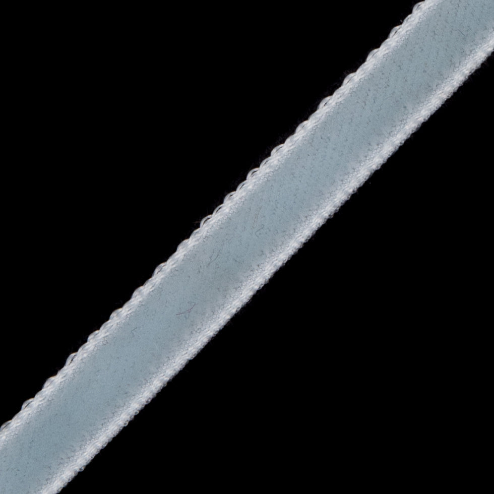 Single Faced Velvet Ribbon Made in Italy - 1/8" - Baby Blue - Sabine Collection