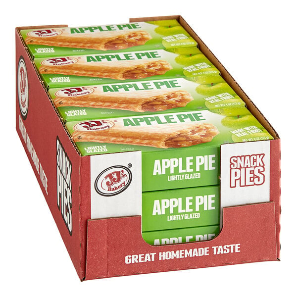 JJ's Bakery Apple Pie Turnover 4 oz. - 48/Case