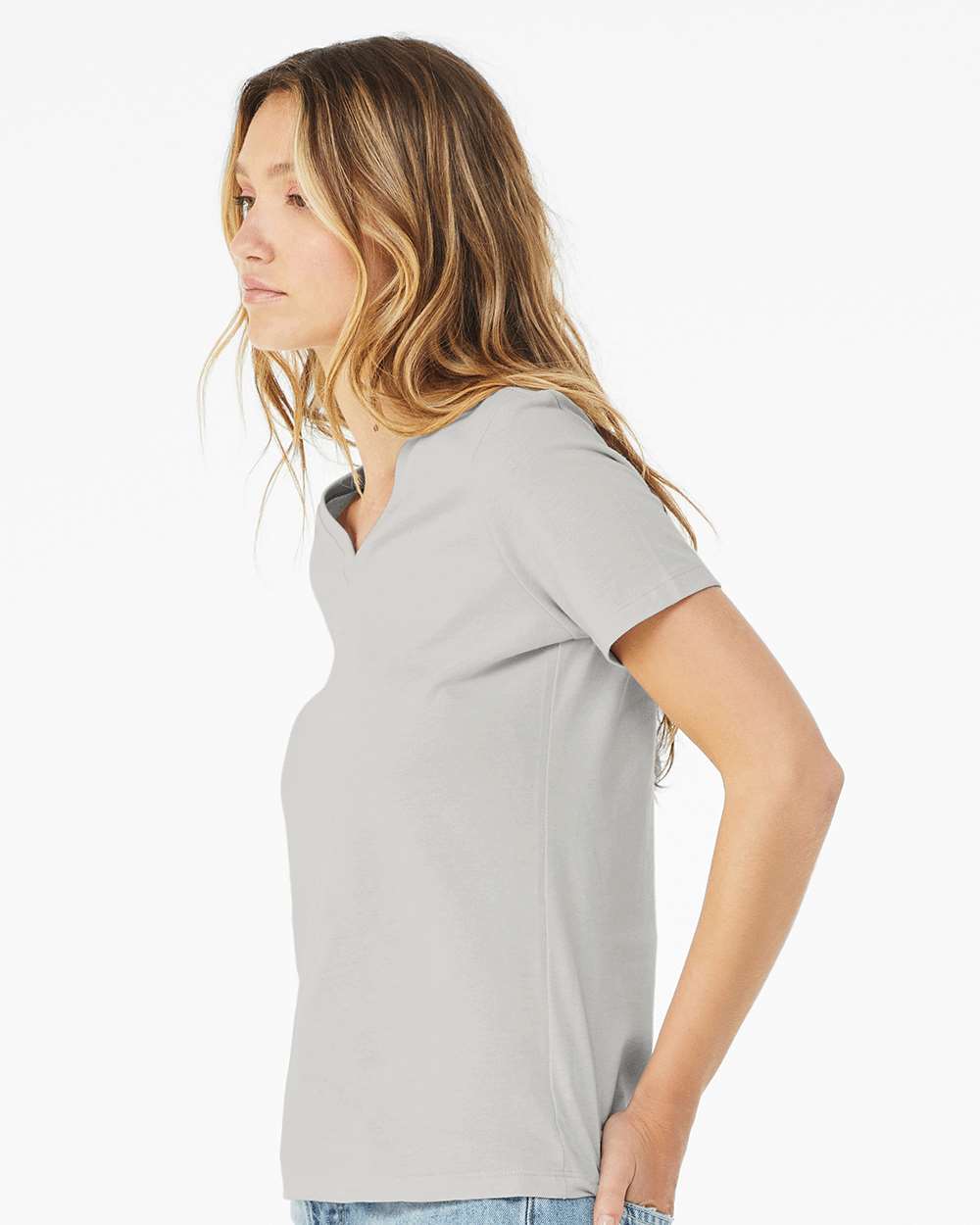 BELLA + CANVAS® Women's Relaxed Jersey V-Neck Tee - 6405