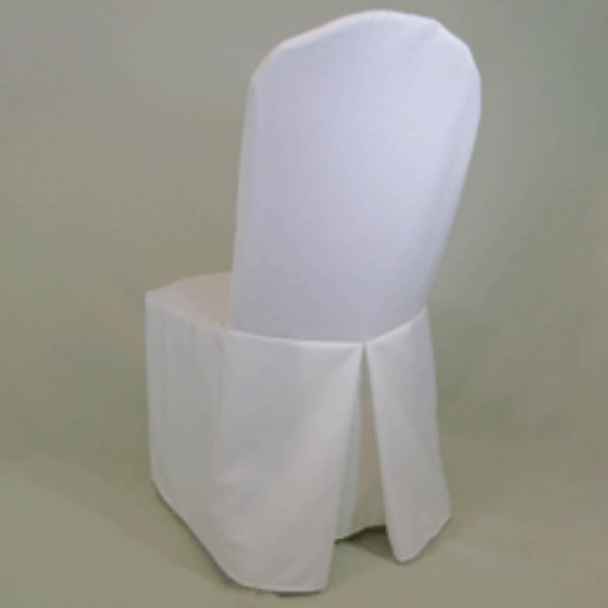 1 Piece Ivory Lamour Satin Chair Cover for Luxurious Folding Seating