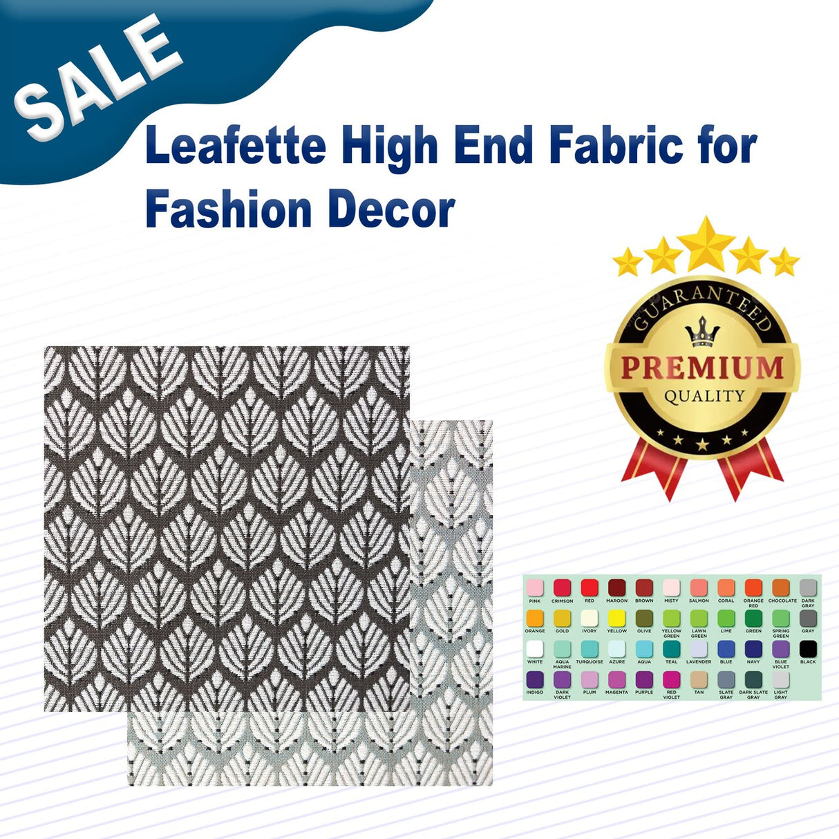 Leafette High-End Fabric for Fashion & Decor