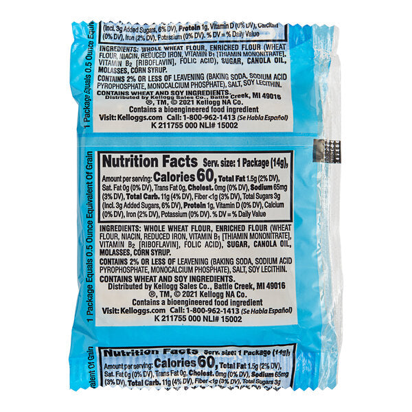 Kellogg's Original Grahams 2-Pack - 200/Case