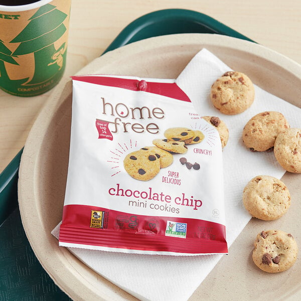Homefree Gluten-Free Mini Chocolate Chip Cookies 1.1 oz. - 30/Case