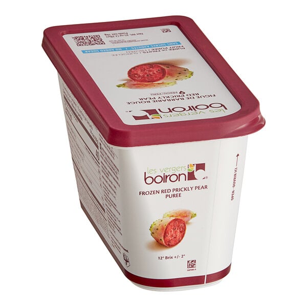 Les Vergers Boiron Prickly Pear 100% Fruit Puree 2.2 lb. - 3/Case