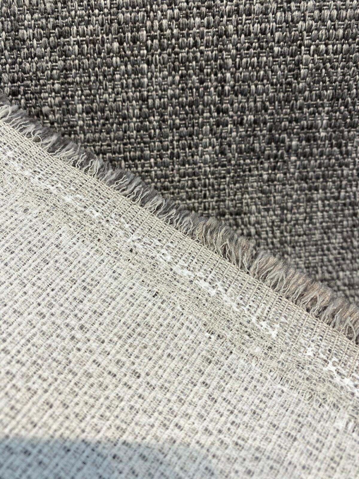 Classic Gray Tweed Chenille Chenille Fabric - Gray Tweed Pattern, 56" Width (1 Yard)
