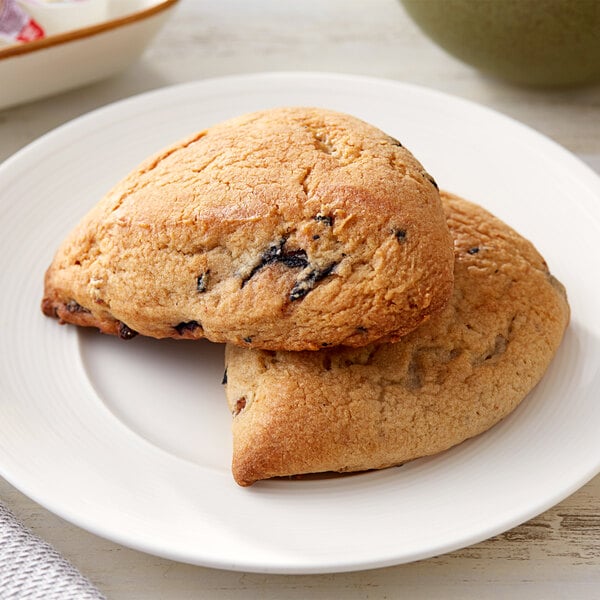 Pillsbury Place & Bake Preformed Blueberry Scone Dough 3.75 oz. - 96/Case