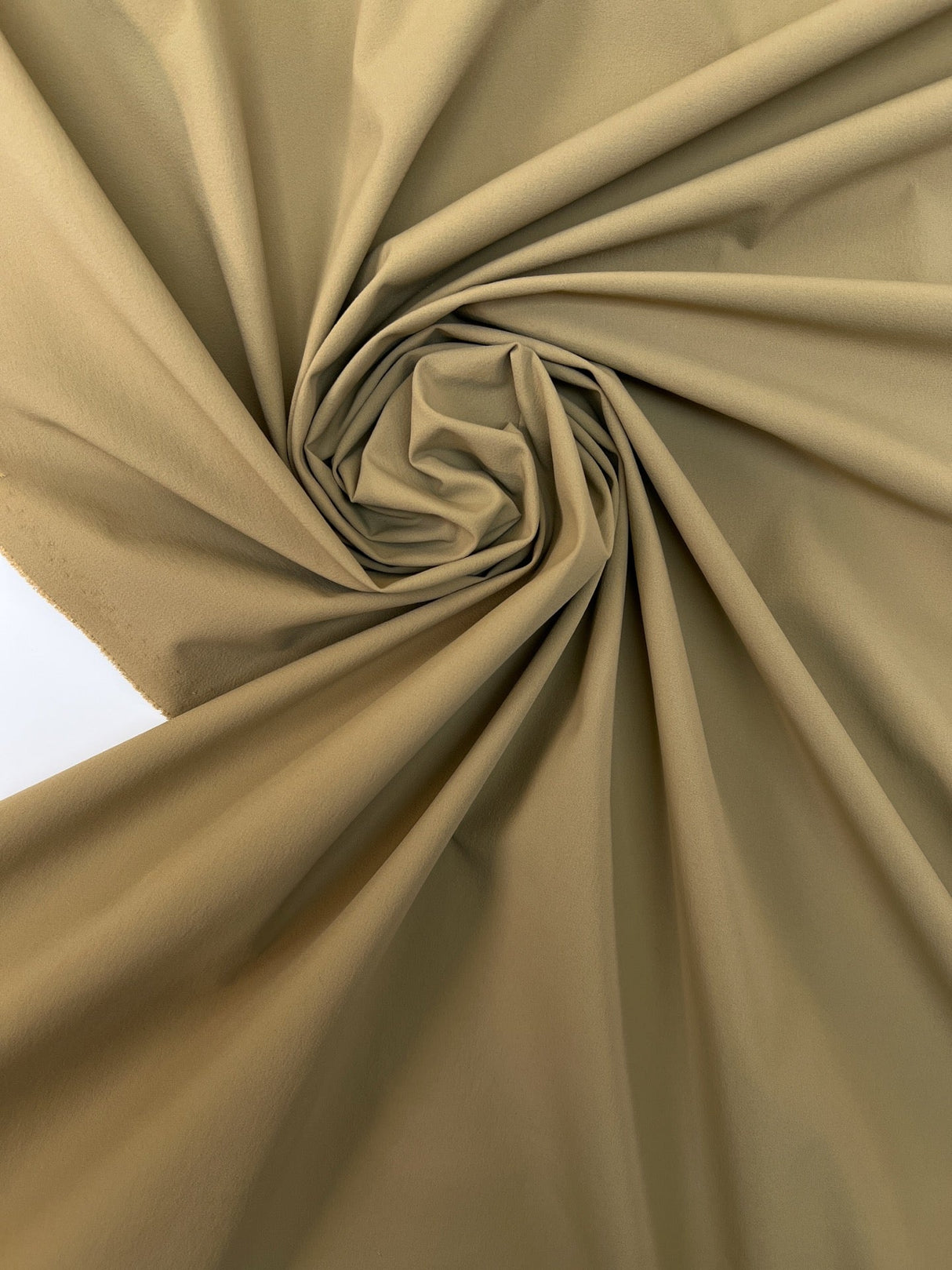 Polyamide Elastane Crepe Fabric Brown Beige