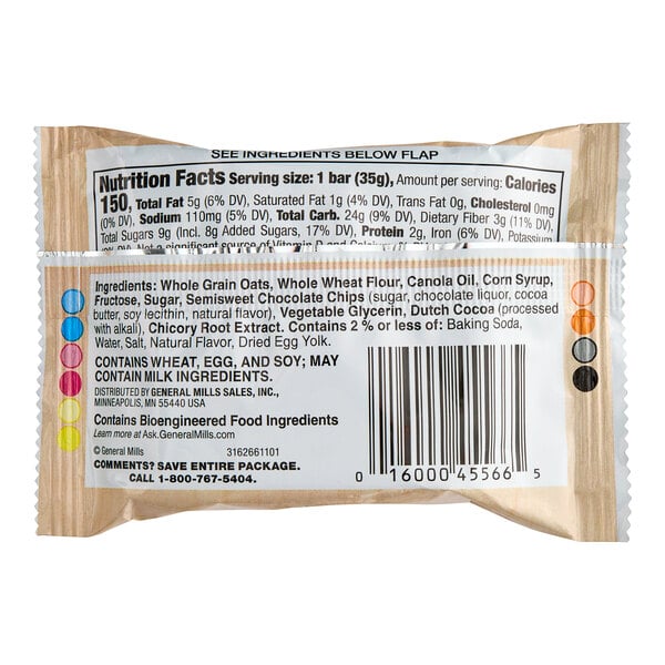 Betty Crocker Double Chocolate Oatmeal Bar 1.24 oz. - 144/Case