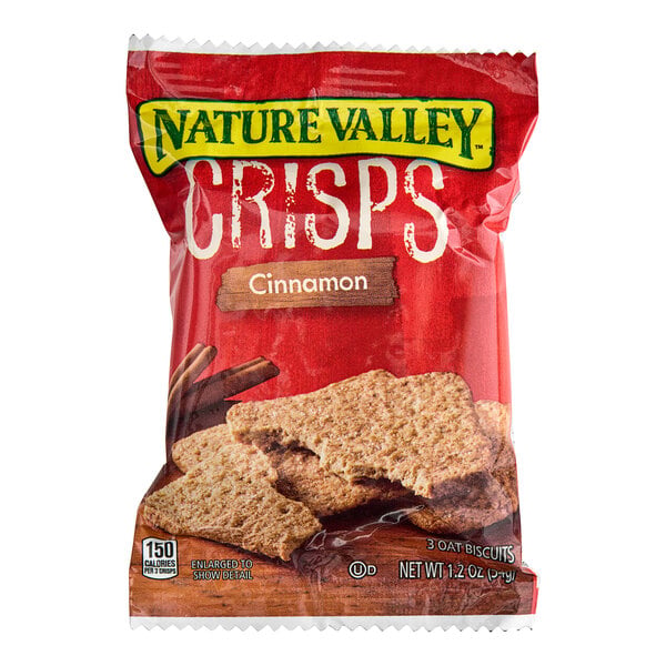 Nature Valley Crisps Cinnamon Snack Pack 1.2 oz. - 120/Case