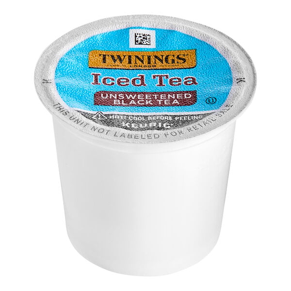 Twinings Unsweetened Black Iced Tea Single Serve Keurig® K-Cup® Pods - 24/Box