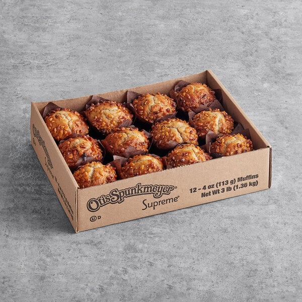 Otis Spunkmeyer Banana Bread Muffin 4 oz. - 24/Case