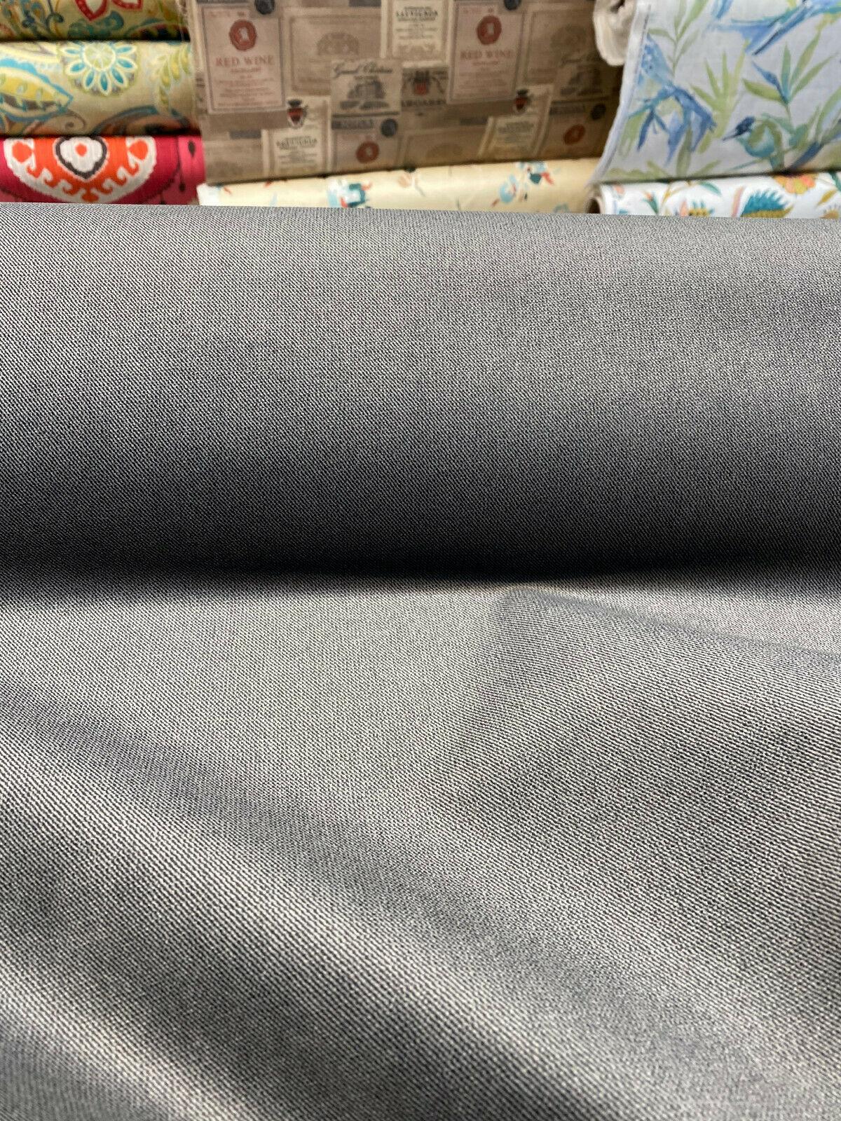 Designers Guild Porto Velvet Fabric - Charcoal, Weave/Backed, 54" Width (1 Yard)