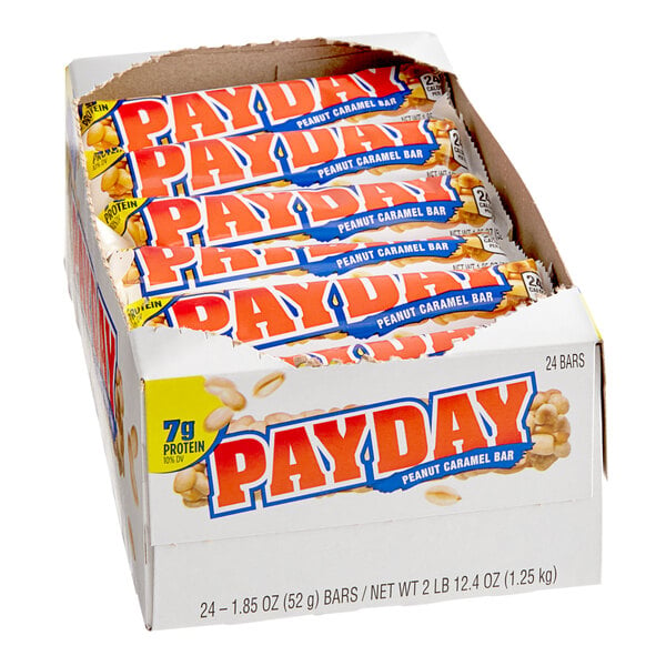 PAYDAY Peanut Caramel Candy Bar 1.85 oz. - 24/Box