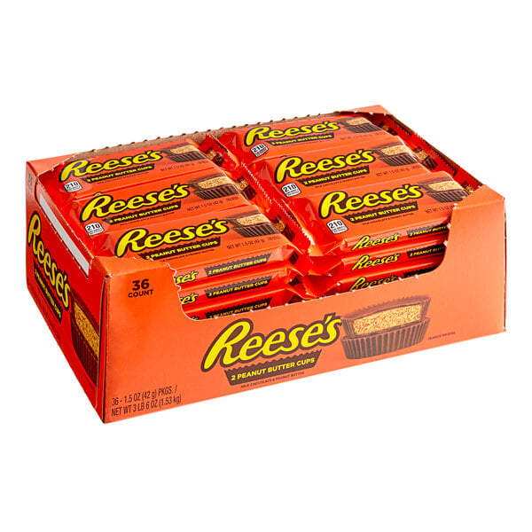 REESE'S Milk Chocolate Peanut Butter Cups 1.5 oz. - 36/Box