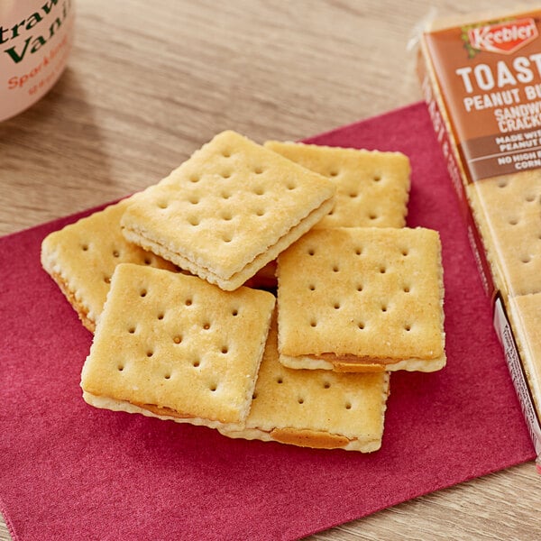 Keebler Toast and Peanut Butter Sandwich Crackers 1.38 oz. - 96/Case