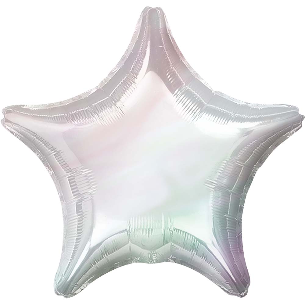 Star Foil Balloon 19 Inch Iridescent