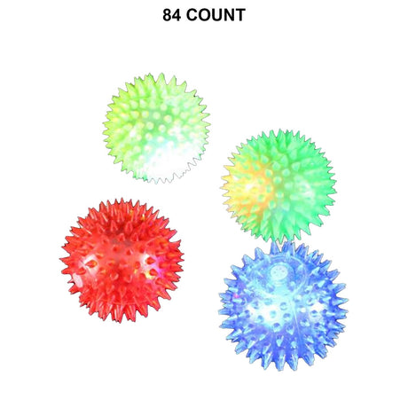 Squeaky Flashing Knobby Balls