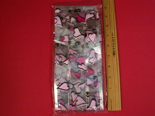 Large Swing Hearts Cello Treat Bag - 20 Pack