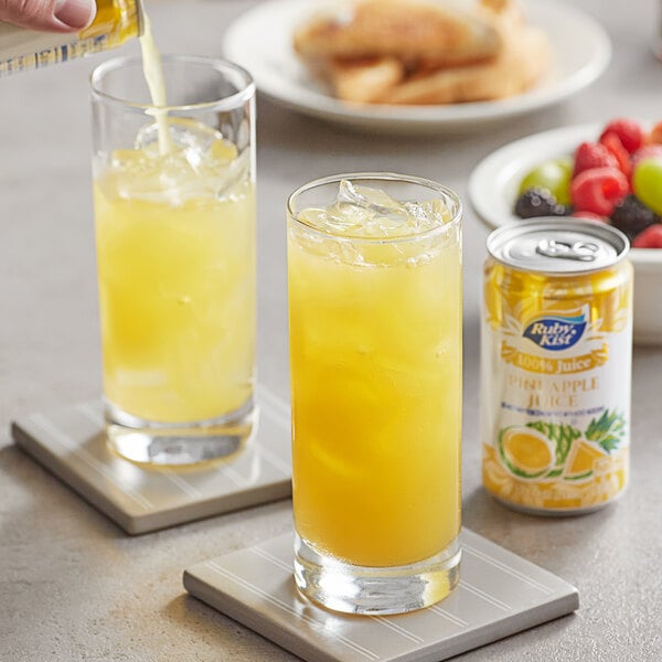 Ruby Kist Pineapple Juice 7.2 fl. oz. Can - 24/Case