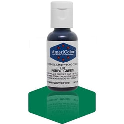 Forest Green Soft Gel Paste Food Color - AmeriColor 109