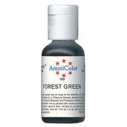 Forest Green Soft Gel Paste Food Color - AmeriColor 109
