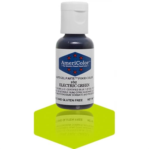 Electric Green Soft Gel Paste Food Color - AmeriColor 162