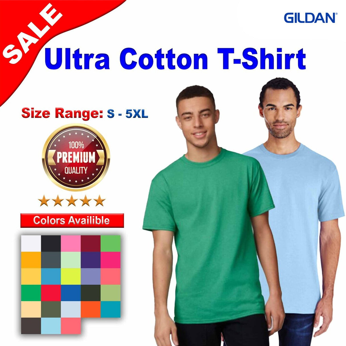 Gildan® Ultra Cotton Short Sleeve Crewneck T-Shirt