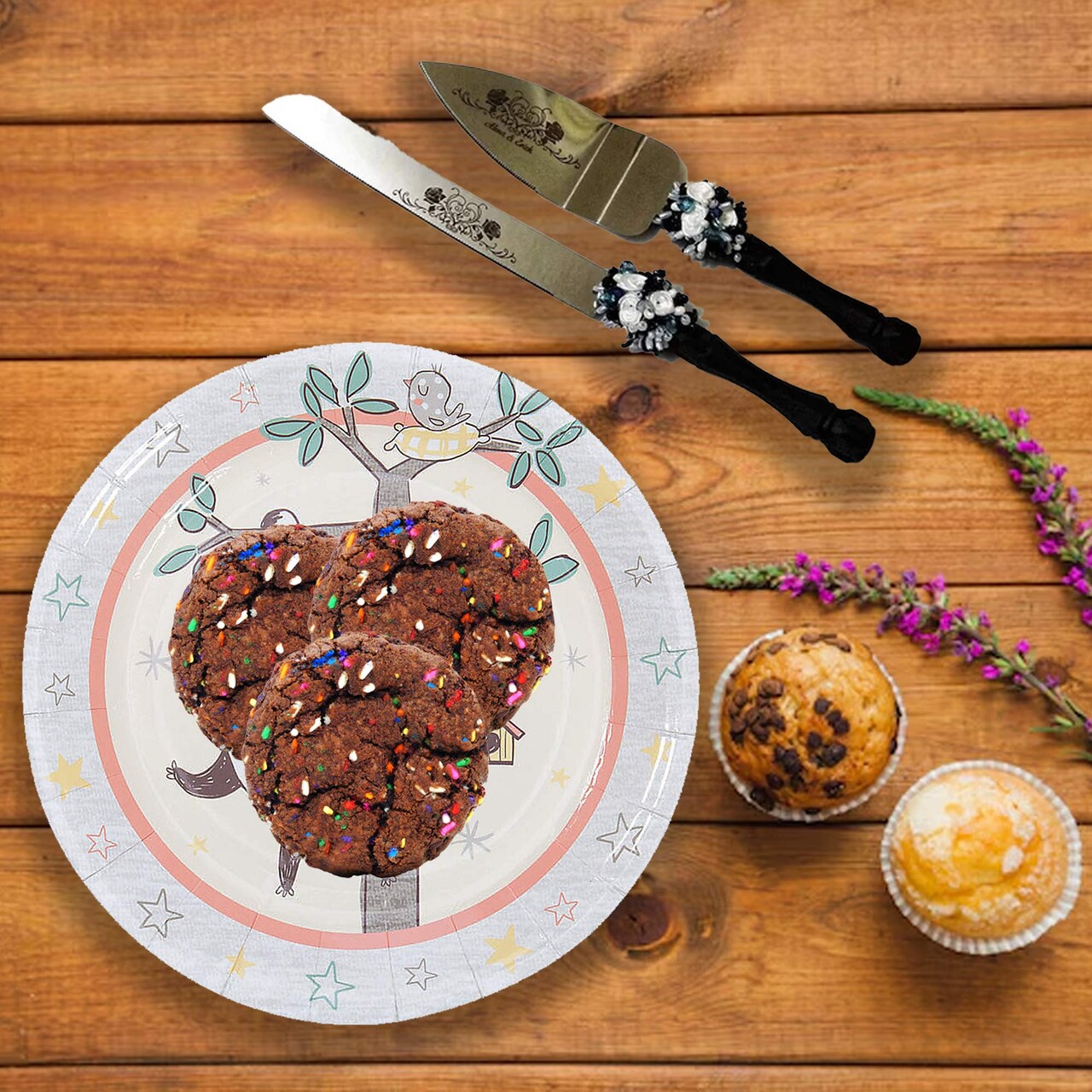 8 Ct. Little Panda & Friends Paper Dessert Plates