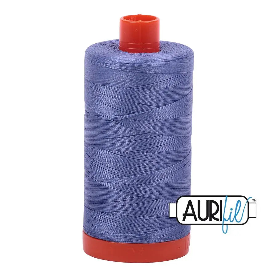 Cotton Thread 50wt Dusty Blue Violet Aurifil Large Spool